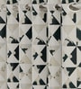 Green Polyester Abstract 5ft Room Darkening Eyelet Window Curtains (2 Pc)
