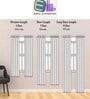 Green Polyester Abstract 7ft Blackout Eyelet Door Curtains