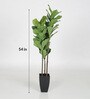 Green Polyester and Plastic Artificial Plant