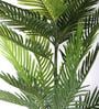Green Polyester Artificial Areca Palm Plant Without Pot