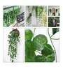 Polyester Green Begonia Creeper Without Pot Artificial Plants