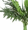 Green Polyester Artificial Bottle Palm Plant Without Pot