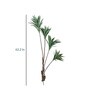 Green Polyester Artificial Draceana Plant Without Pot