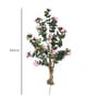 Green Polyester Artificial Flower Without Pot