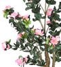 Green Polyester Artificial Flower Without Pot