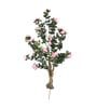Green Polyester Artificial Flower Without Pot