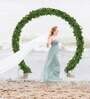 Green Polyester Artificial Ivy Garland Creeper Plant Without Pot