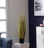 Polyester Green Onion Grass With Pot Artificial Plants