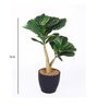 Green Polyester Artificial Plant With pot