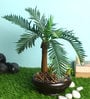 Green Polyester Artificial Plant With pot