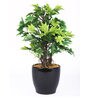 Green Polyester Artificial Plant With pot