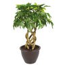 Green Polyester Artificial Plant With pot