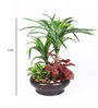 Green Polyester Artificial Plant With pot