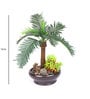 Green Polyester Artificial Plant With pot