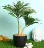 Green Polyester Artificial Plant With pot