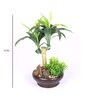 Green Polyester Artificial Plant With pot