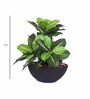 Green Polyester Artificial Plant With pot
