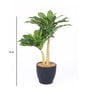 Green Polyester Artificial Plant With pot