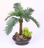 Green Polyester Artificial Plant With pot