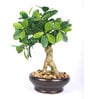Green Polyester Artificial Plant With pot