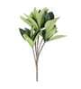 Green Polyester Artificial Rubber Plant Without Pot