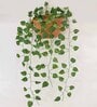 Polyester Green Small Leaves Pothos Creeper Without Pot Artificial Plants