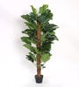 Polyester Alison Green Split Philo With Pot Artificial Plant