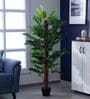 Polyester Alison Green Split Philo With Pot Artificial Plant