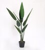 Green Polyester Artificial Travellers Palm Plant with Pot