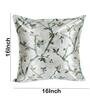 Green Floral Polyester Blend 16 x 16 Inches Cushion Covers (Set of 5)