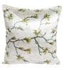 Green Floral Polyester Blend 24 x 24 Inches Cushion Covers (Set of 2)