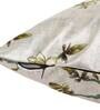 Green Floral Polyester Blend 24 x 24 Inches Cushion Covers (Set of 2)