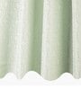 green Polyester Blend Geometric 8ft Light Filtering Eyelet Long Curtain