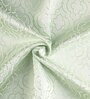 green Polyester Blend Geometric 9ft Light Filtering Eyelet Long Curtain