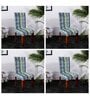 Multicolor Printed Polyester Blend 14x38 Inches Chair Covers (Set of 4)