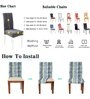 Multicolor Printed Polyester Blend 14x38 Inches Chair Covers (Set of 4)