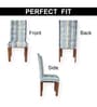 Multicolor Printed Polyester Blend 14x38 Inches Chair Covers (Set of 4)