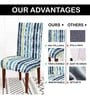 Multicolor Printed Polyester Blend 14x38 Inches Chair Covers (Set of 4)