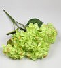 Green Polyester Fabric Decorative Artificial Hydrangea Flower Bunch