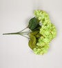 Green Polyester Fabric Decorative Artificial Hydrangea Flower Bunch