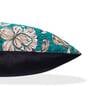 Green Floral Polyester 16 x 16 Inches Cushion Covers (Set of 5)