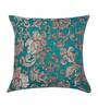 Green Floral Polyester 16 x 16 Inches Cushion Covers (Set of 5)