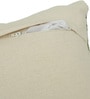 Green Polyester Floral 16x16 inches Cushion Covers Set of 2