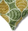 Green Polyester Floral 18x18 inches Cushion Cover