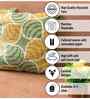 Green Polyester Floral 18x18 inches Cushion Covers Set of 3