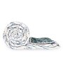 Green Polyester Floral 150 GSM Reversible Double Bed Comforter