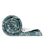 Green Polyester Floral 150 GSM Reversible Double Bed Comforter