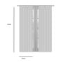 Green Polyester Leaf 5ft Blackout Eyelet Door Curtain (2 Pc)