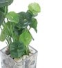 Green Polyester Philodendron Artificial Silk Plant With Pot