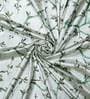 Green Polyester Light Filtering 8 Feet Eyelet Curtain (1 Piece)